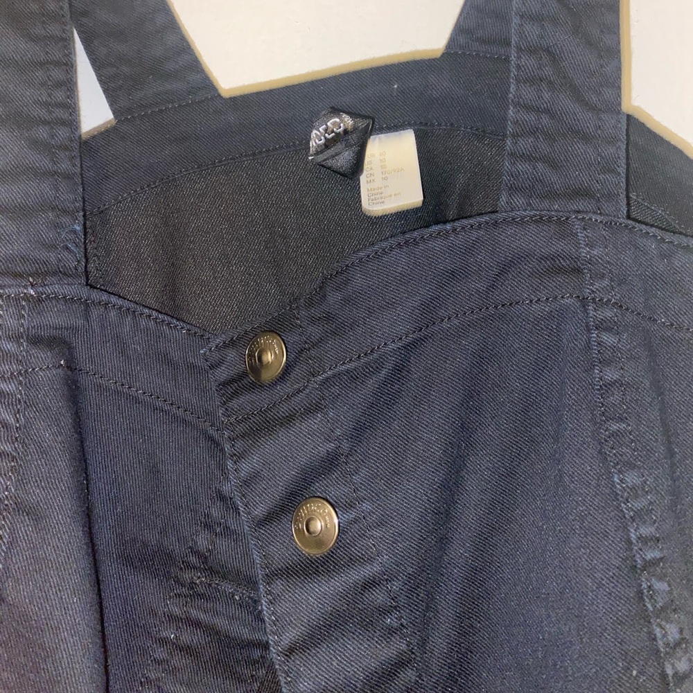 H&M pinafore size 10 pure black